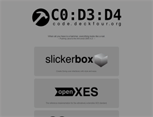 Tablet Screenshot of code.deckfour.org